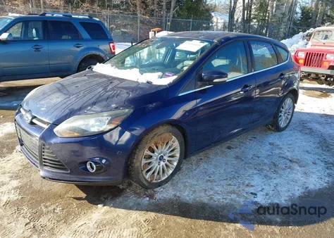 2012 Ford Focus Titanium из США, поврежденный, VIN 1FAHP3N28CL114377